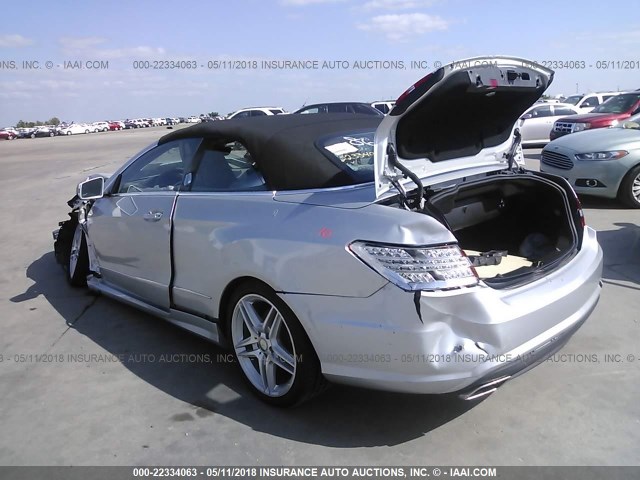 WDDKK7DF2CF151682 - 2012 MERCEDES-BENZ E 550 SILVER photo 3