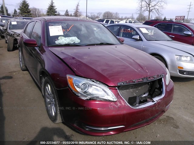 1C3CCBBB3CN135676 - 2012 CHRYSLER 200 TOURING RED photo 1