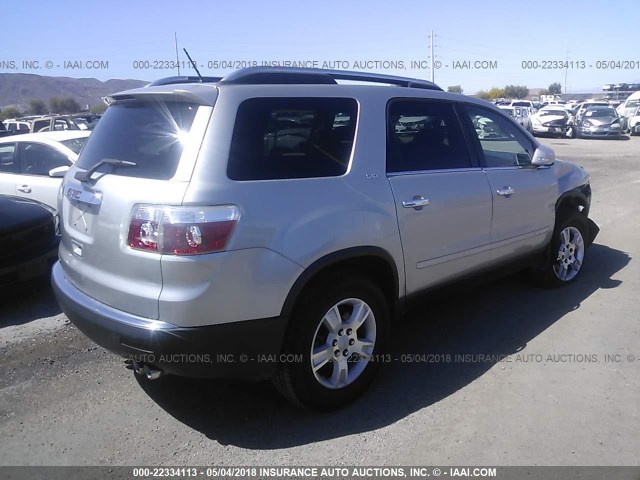 1GKER23708J192787 - 2008 GMC ACADIA SLT-1 Argent photo 4