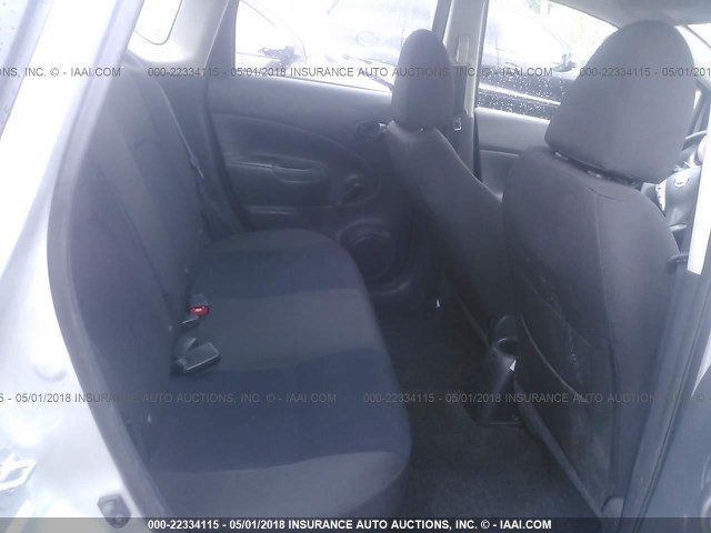 3N1CE2CP1GL377214 - 2016 NISSAN VERSA NOTE S/S PLUS/SV/SL/SR SILVER photo 8