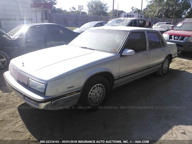 1G4HP54C7KH459820 - 1989 BUICK LESABRE CUSTOM SILVER photo 2