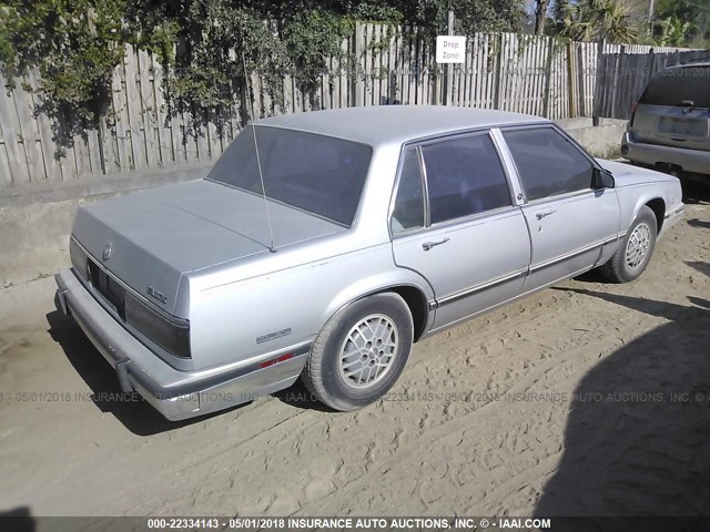 1G4HP54C7KH459820 - 1989 BUICK LESABRE CUSTOM SILVER photo 4