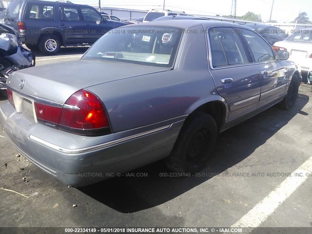 2MEFM74W2YX600293 - 2000 MERCURY GRAND MARQUIS GS GRAY photo 4