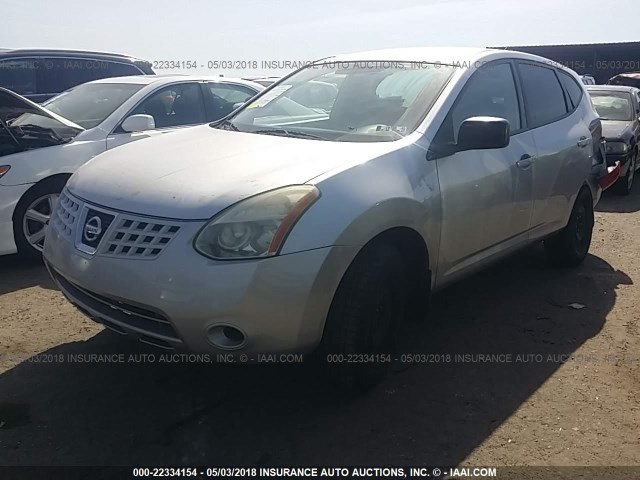 JN8AS58V78W109600 - 2008 NISSAN ROGUE S/SL SILVER photo 2