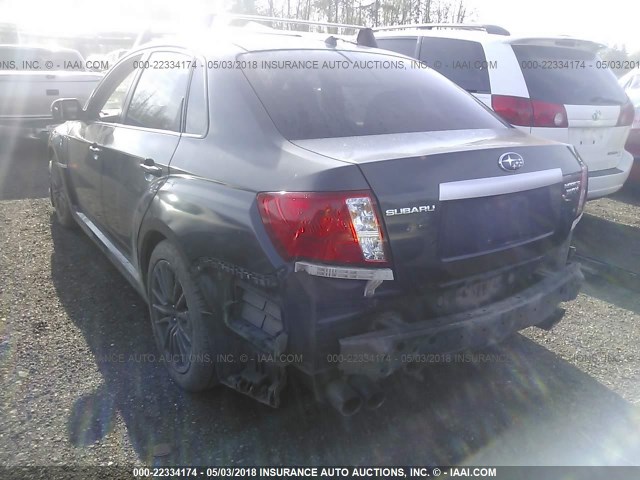 JF1GV7E61BG513134 - 2011 SUBARU IMPREZA WRX GRAY photo 3