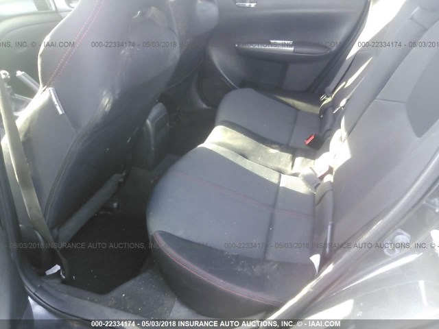 JF1GV7E61BG513134 - 2011 SUBARU IMPREZA WRX GRAY photo 8