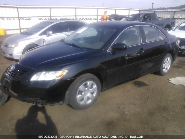 4T1BE46K77U612351 - 2007 TOYOTA CAMRY NEW GENERAT CE/LE/XLE/SE BLACK photo 2