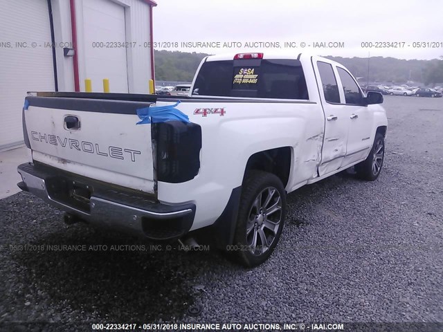 1GCVKSEC8EZ315257 - 2014 CHEVROLET SILVERADO K1500 LTZ WHITE photo 4