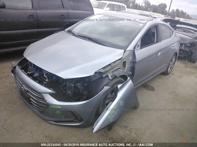 5NPD84LF7HH044481 - 2017 HYUNDAI ELANTRA SE/VALUE/LIMITED GRAY photo 2