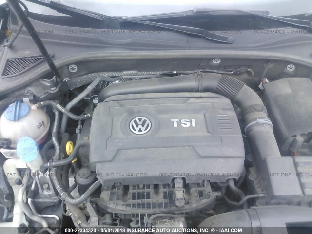 1VWAT7A33FC057116 - 2015 VOLKSWAGEN PASSAT S GRAY photo 10