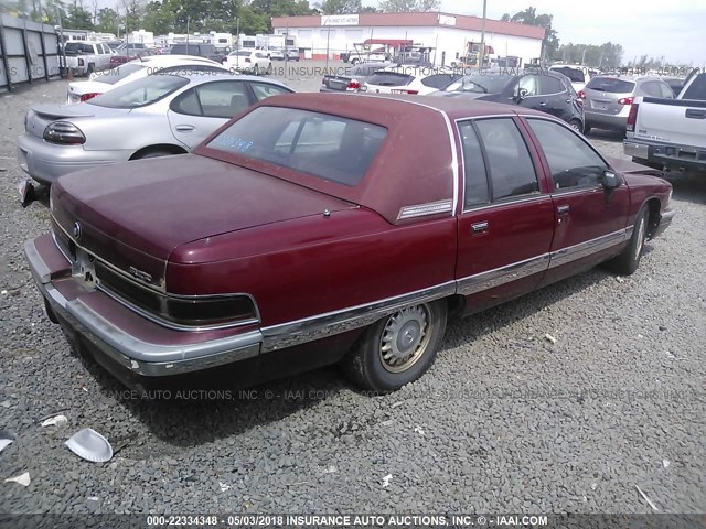 1G4BN52P2RR437357 - 1994 BUICK ROADMASTER MAROON photo 4