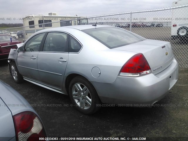 2G1WB5E31E1129082 - 2014 CHEVROLET IMPALA LIMITED LT SILVER photo 3