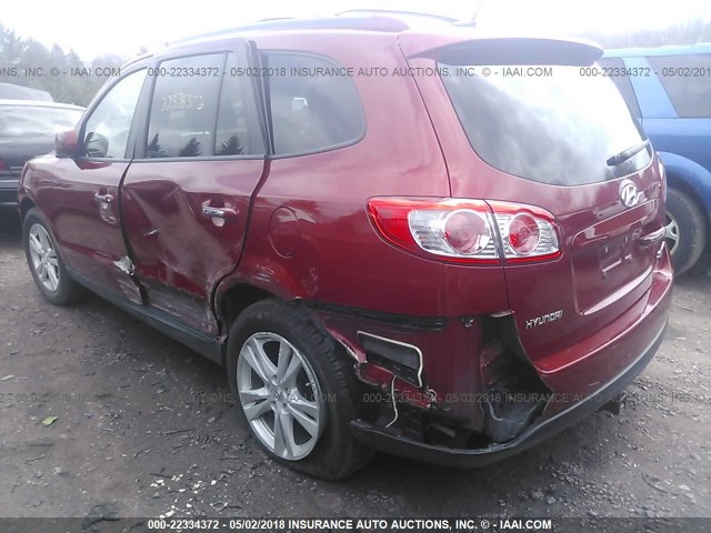 5NMSKDAG3AH338029 - 2010 HYUNDAI SANTA FE LIMITED RED photo 6