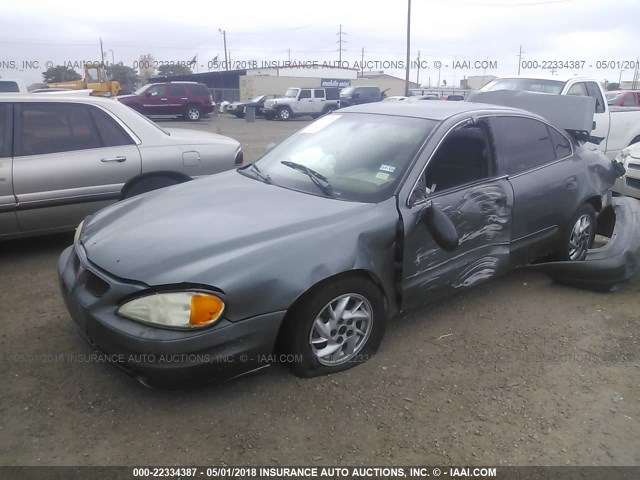 1G2NE52F14M630814 - 2004 PONTIAC GRAND AM SE GRAY photo 2