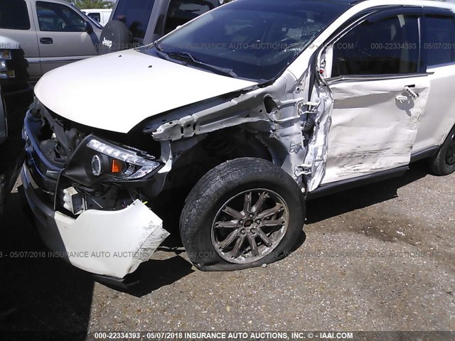 2FMDK49CX8BB15033 - 2008 FORD EDGE LIMITED WHITE photo 6