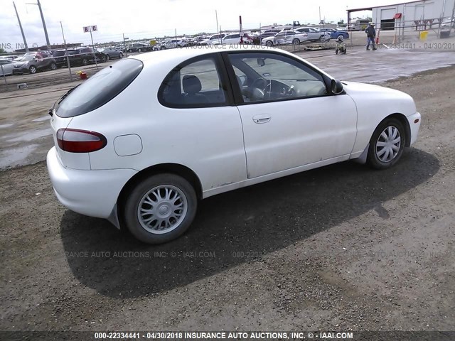 KLATA2268YB554191 - 2000 DAEWOO LANOS S Blanco foto 4