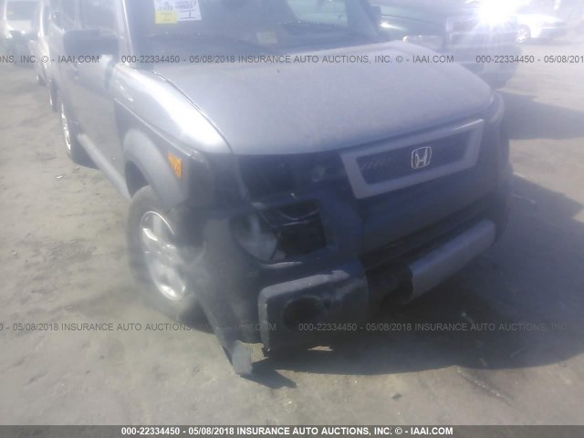 5J6YH28605L016067 - 2005 HONDA ELEMENT EX GRAY photo 6