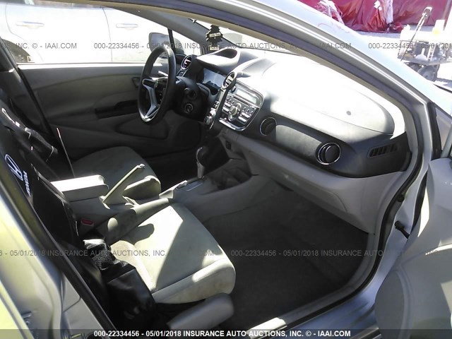 JHMZE2H55BS005110 - 2011 HONDA INSIGHT LX SILVER photo 5