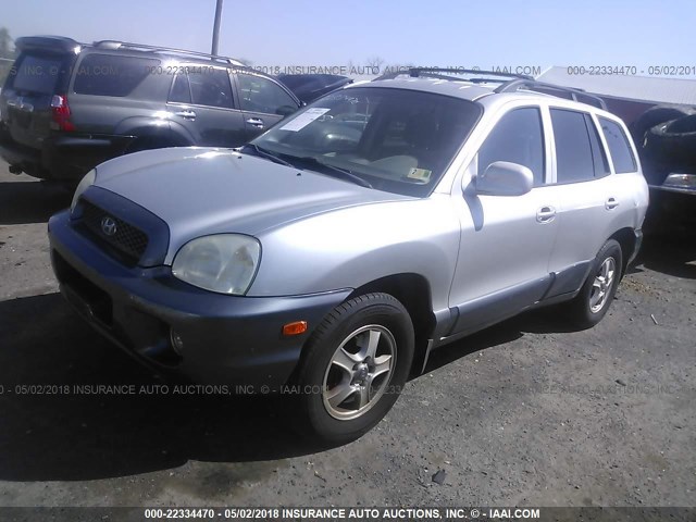 KM8SC73D73U367512 - 2003 HYUNDAI SANTA FE GLS/LX SILVER photo 2