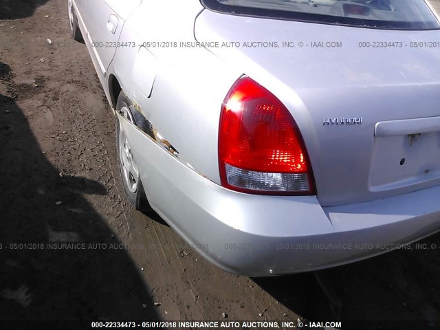 KMHDN45D23U700942 - 2003 HYUNDAI ELANTRA GLS/GT SILVER photo 6