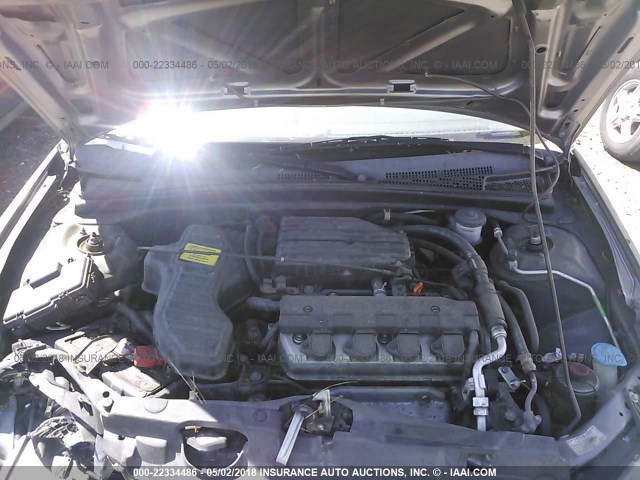 2HGES16335H614083 - 2005 HONDA CIVIC DX VP GRAY photo 10