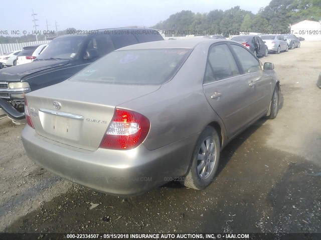 4T1BE32K73U256977 - 2003 TOYOTA CAMRY LE/XLE/SE 金色 照片 4