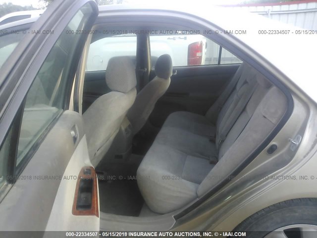 4T1BE32K73U256977 - 2003 TOYOTA CAMRY LE/XLE/SE 金色 照片 8