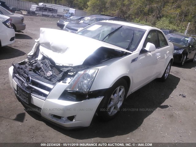 1G6DF577890141754 - 2009 CADILLAC CTS WHITE photo 2