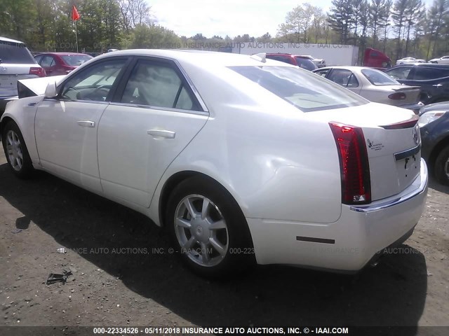 1G6DF577890141754 - 2009 CADILLAC CTS WHITE photo 3