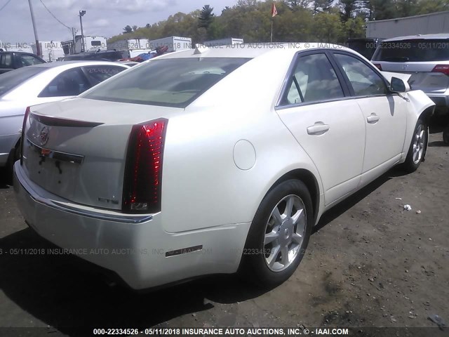1G6DF577890141754 - 2009 CADILLAC CTS WHITE photo 4