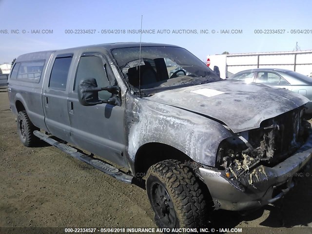 1FTSW31F82EB85982 - 2002 FORD F350 SRW SUPER DUTY GRAY photo 1