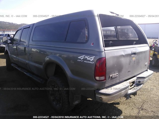 1FTSW31F82EB85982 - 2002 FORD F350 SRW SUPER DUTY GRAY photo 3