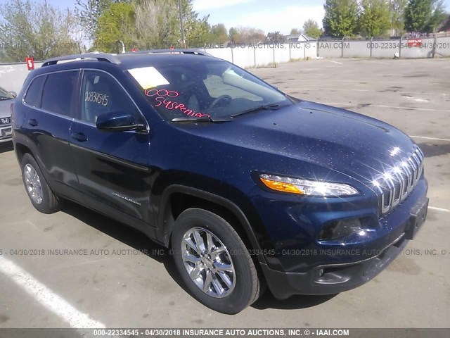 1C4PJMCX5JD575278 - 2018 JEEP CHEROKEE LATITUDE Көк фото 1