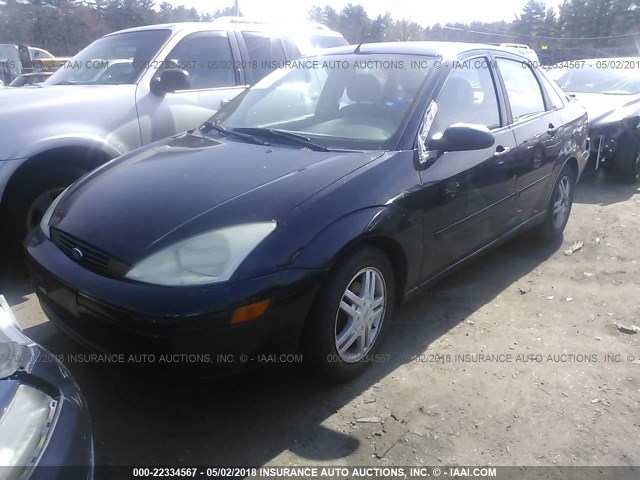 1FAFP34P22W244348 - 2002 FORD FOCUS SE/SE COMFORT BLACK photo 2