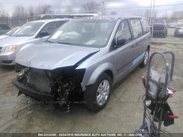 2C4RDGBG6DR799504 - 2013 DODGE GRAND CARAVAN SE GRAY photo 2