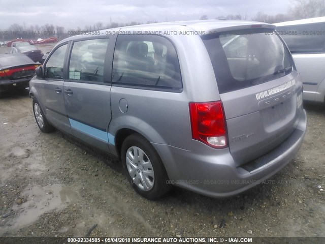 2C4RDGBG6DR799504 - 2013 DODGE GRAND CARAVAN SE GRAY photo 3