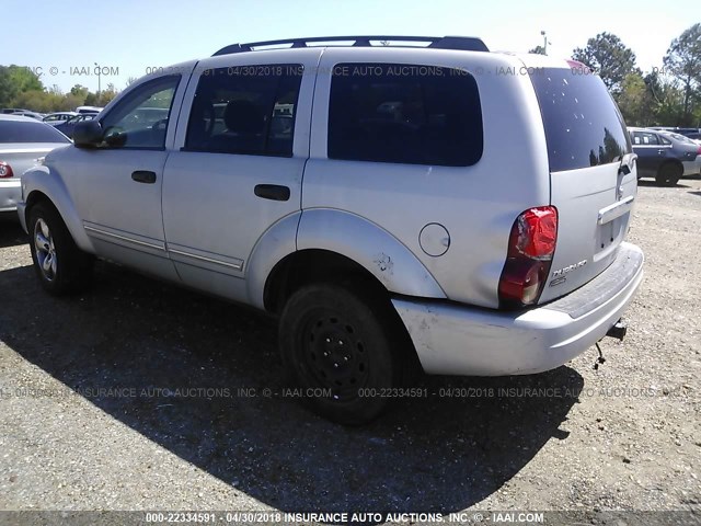 1D4HB58D44F156162 - 2004 DODGE DURANGO LIMITED GRAY photo 3