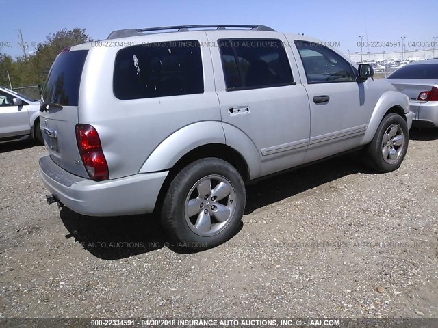 1D4HB58D44F156162 - 2004 DODGE DURANGO LIMITED GRAY photo 4