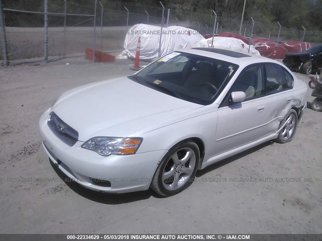 4S3BL626967218698 - 2006 SUBARU LEGACY 2.5I LIMITED WHITE photo 2