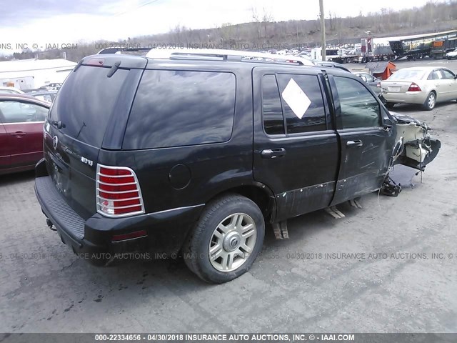 4M2DU86W84ZJ29180 - 2004 MERCURY MOUNTAINEER  BLACK photo 4