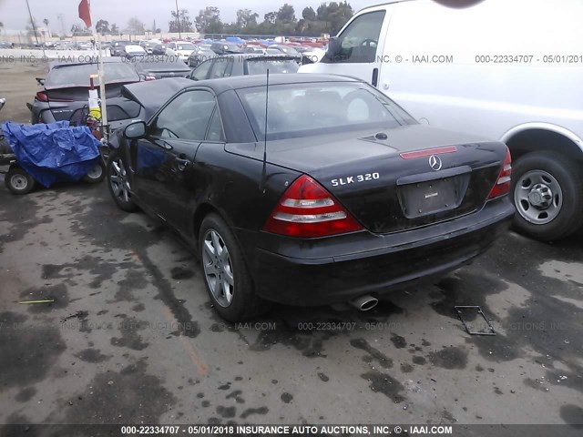 WDBKK49F34F300280 - 2004 MERCEDES-BENZ SLK 230 KOMPRESSOR BLACK photo 3