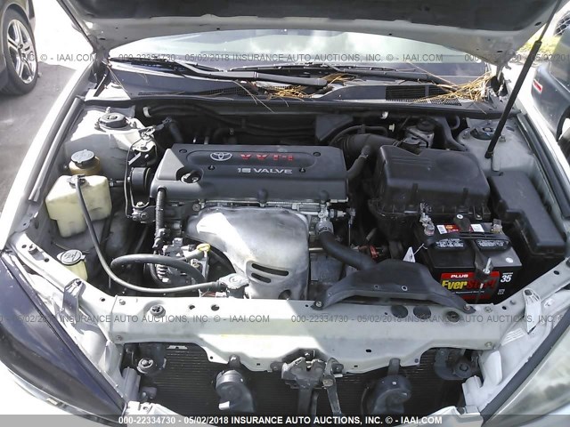 4T1BE32K43U772620 - 2003 TOYOTA CAMRY LE/XLE/SE ვერცხლისფერი ფოტო 10