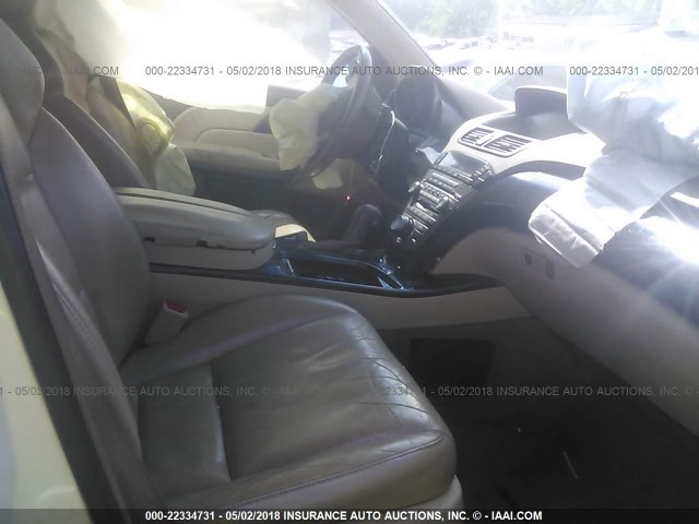 2HNYD28437H517724 - 2007 ACURA MDX TECHNOLOGY WHITE photo 5