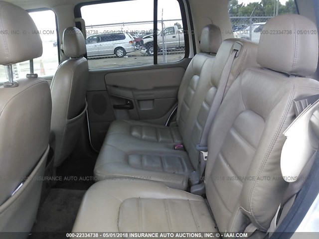 1FMZU63K95ZA23061 - 2005 FORD EXPLORER XLT/XLT SPORT/NBX 白色 照片 8
