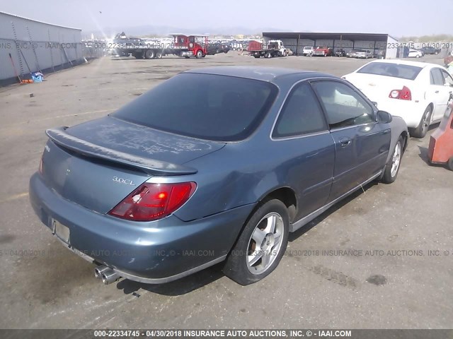 19UYA2255VL002757 - 1997 ACURA 3.0CL BLUE photo 4