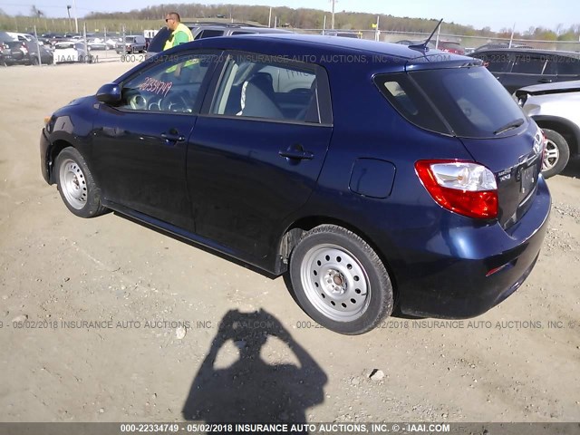2T1KU40E99C057638 - 2009 TOYOTA COROLLA MATRIX  Dark Blue photo 3