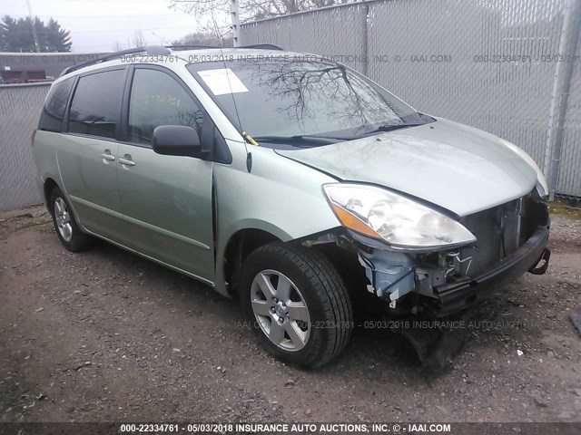 5TDZA23C36S571803 - 2006 TOYOTA SIENNA CE/LE TEAL photo 1