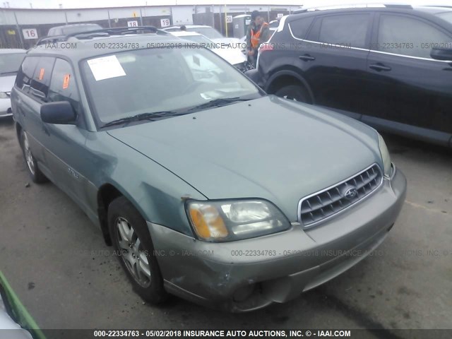 4S3BH675647612786 - 2004 SUBARU LEGACY OUTBACK AWP GREEN photo 1