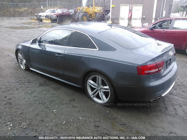 WAUVVAFR6AA017476 - 2010 AUDI S5 PRESTIGE GRAY photo 3