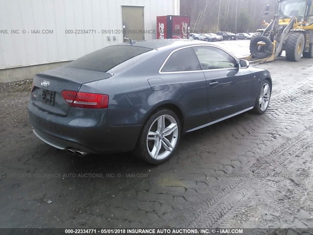 WAUVVAFR6AA017476 - 2010 AUDI S5 PRESTIGE GRAY photo 4